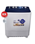 Haier HTW 100-1169 10 KG Top Load Twin Tub Semi Automatic Washing Machine With Official Warranty On 12 Months Installment At 0% Markup