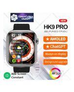 HK9 Pro Smart Watch AMOLED IWO Series 9 2.02 Inch HD NFC Wireless Charging Bluetooth Call Compass Women Men Sport Fitness Watch - ON INSTALLMENT