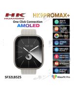 HK9 Pro Max+ 4th Gen Smart Watch AMOLED ChatGPT 2GB BT Call AI Watch Face 3D Visual Action Smartwatch Men Women - On Installment