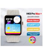 HK9 Pro Max+ AMOLED Smart Watch Men Women Chat GPT Photo Album Smartwatch Heart Rate NFC Compass Bluetooth Call Sport Watch 2024 (Random Color) - ON INSTALLMENT