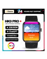 HK9 Pro Plus AMOLED Smart Watch Men Women ChatGPT NFC Smartwatch 2GB ROM Local Music Gesture Control for Android IOS 2024 - ON INSTALLMENT