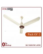 GFC AC DC Ceiling Fan 56 Inch Ravi Model Pack Of 2 High quality Brand Warranty Other Bank