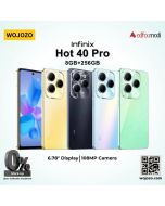 Infinix Hot40 Pro (08-256) PTA Approved with One Year Official Warranty on Installments