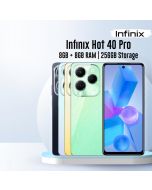 Infiinix Hot 40 Pro 8GB RAM 256GB Storage | PTA Approved | 1 Year Warranty | Installments Upto 12 Months - The Game Changer