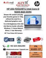 HP 15S-FD0109TU Intel Core i3 N305 8GB DDR4 512GB On Easy Monthly Installments By ALI's Electronics