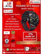 HUAWEI GT3 46mm (Black) Smart Watch Android & IOS Supported For Men & Women On Easy Monthly Installments By ALI's Mobile