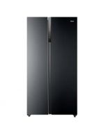 Haier Side by Side Door Inverter Series 22 CFT Refrigerator HRF-622 IBS Black With Free Delivery On Installment By Spark Technologies.