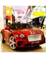 Bentley New Continental GT – Kids Ride On Car Battery Powered RC Remote Control Car – Wine Red Paint Color AT-2188
