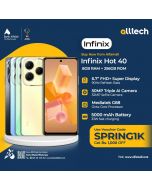 Infinix Hot 40 8GB-256GB | 1 Year Warranty | PTA Approved | Monthly Installments By ALLTECH Upto 12 Months