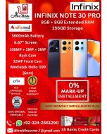 INFINIX NOTE 30 PRO (8GB + 8GB EXTENDED RAM & 256GB ROM) On Easy Monthly Installments By ALI's Mobile