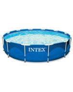INTEX 12ft X 30 in Round Metal Frame Pool ( 366 cm X I76 cm )