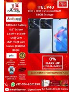 ITEL P40 (4GB + 3GB EXTENDED RAM & 64GB ROM) 6000 mAH On Easy Monthly Installments By ALI's Mobile