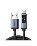 Joyroom 2.4A USB To Lighting LED Display Charging Cable 1.2M (S-AL012A16) - Non Installments - ISPK-0146