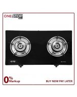 Nasgas DG-117 GT Gas Stove Glass Top Auto ignition Tempered Large Body Other Bank BNPL