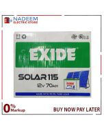 EXIDE SOLAR 115  11 plastes per cell 70AH INSTALLMENT