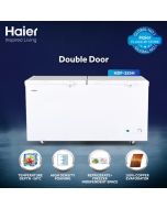 Haier HDF-325H Twin Door Chest Freezer 11.5 Cubic Feet With Official Warranty On 12 Months Installments At 0% Markup