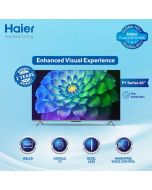 Haier H65P7UX 65 inch Bezel Less UHD Smart Android LED TV With Official Warranty On 12 Months Installments At 0% Markup