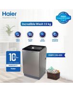 Haier HWM 150-826 15Kg Top Load Fully Automatic Washing Machine With Official Warranty Upto 12 Months Installment At 0% markup