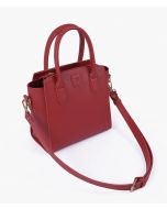 RTW Creation - Maroon top-handle mini handbag