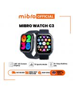 Xiaomi Mibro C3 Smart Watch 1.85 Inches HD Screen 70 Sport Mode Bluetooth Calling 2ATM Waterproof Smart Watch - ON INSTALLMENT