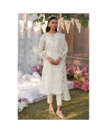 Cross Stitch 3 Pcs Embroidered Unstitched lawn Whispering White