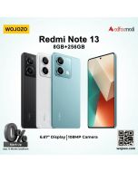 Xiaomi Redmi Note 13 (8-256) PTA Approved with Official One Year Warranty on Installments by WOJOZO