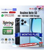 Realme Note 50 | 4GB + 4GB RAM | 64GB Storage | PTA Approved (Official) | 1 Year Warranty | Installments Upto 12 Months - The Original Bro Mobiles