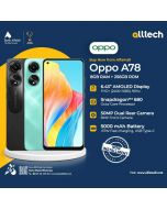 Oppo A78 8GB-256GB | 1 Year Warranty | PTA Approved | Non Installments By ALLTECH