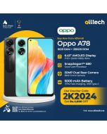 Oppo A78 8GB-256GB | 1 Year Warranty | PTA Approved | Monthly Installments By ALLTECH Upto 12 Months