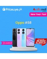 Oppo A58 8GB 128GB Priceoye-Easy Monthly Installment-PTA Approved