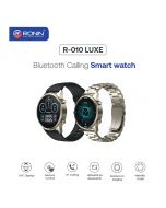 Ronin R-010 Luxe Metallic Finish Bluetooth Calling Smart Watch AMOLED +1 Free Strap with Every Watch (Nickel_Nickel) - ON INSTALLMENT - ON INSTALLMENT