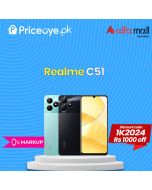 Realme C51 64GB  4GB RAM Priceoye-Installment-PTA Approved