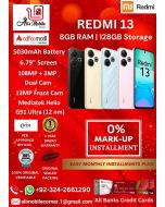 XIAOMI REDMI 13 (8GB RAM & 128GB ROM) On Easy Monthly Installments By ALI's Mobile