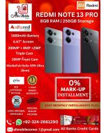 REDMI NOTE 13 PRO (8GB + 8GB EXTENDED RAM 256GB ROM) On Easy Monthly Installments By ALI's Mobile