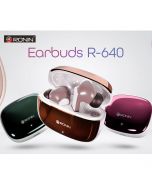 Ronin R-640 Earbuds, Crystal Clear Calling Wireless Earbuds with Bluetooth 5.3V, Up to 6 Hours Non Stop Playing and Touch Control Feature - IPX5 Sweat Resistant, High Quality Ear buds - ON INSTALLMENT