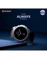 Ronin R-011 Smart Watch +1 Free Silicon Strap (Always On Display) - ON INSTALLMENT - ON INSTALLMENT