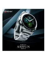 Ronin R-011 Luxe Smart Watch Metal Dial 1.43 Inches Amoled Display - New Look Smartwatch 100+ Sports Mode and IP68 Water Resist - Bluetooth 5.2 Advance Features and Cloud Based Watch Faces (Silver) - ON INSTALLMENT