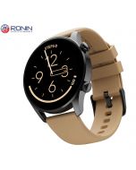 R-08 Always On Display Smart Watch +1 Free Black Strap with Every Watch (Black-Pale Brown) - ON INSTALLMENT