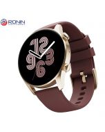 R-08 Always On Display Smart Watch +1 Free Black Strap with Every Watch (Golden-Maroon) - ON INSTALLMENT