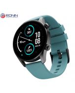 R-08 Always On Display Smart Watch +1 Free Black Strap with Every Watch (Black-Teal) - ON INSTALLMENT