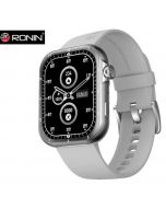 Ronin R-09 Smart Watch +1 Free Black Silicon Strap with Every Watch (Silver) - Premier Banking