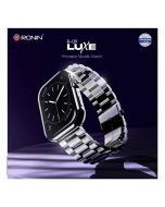 Ronin R-09 Luxe Bluetooth Calling Smartwatch Always On Display +1 Free Black Silicon Strap with Every Watch (Silver) - ON INSTALLMENT