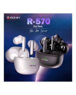 Ronin R-570 Earbuds - Wireless Earbuds Play upto 5 hours - ENC Mode - IPX4 water-resistant - ON INSTALLMENT