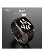 Ronin R-07 Smart Watch - 1.96 Inches 3D Curved Amoled Display - Bluetooth 5.2 and IP68 Water Resistance Features - Multiple Sports Mode - 7 Day's Battery Timing, 300mAh Capacity +1 FREE Black Strap With Every Watch - ON INSTALLMENT