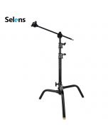 Selens 20in Heavy Duty C Stand with Boom Arm Photography Light Stand Studio Prop-BULK OF (12) Qty