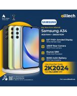 Samsung A34 8GB-256GB | 1 Year Warranty | PTA Approved | Monthly Installments By ALLTECH Upto 12 Months