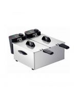 Alpina S.S Deep Fryer Twin Bowl 3.5 Litres 2000W SF-4008 With Free Delivery On Installment By Spark Technologies.