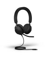 Jabra Evolve2 40 Stereo USB Headphones Black With Free Delivery On Spark Tech