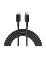 Anker 322 NYLON USB-C to USB-C Cable 60W 3ft Black With Free Delivery On Spark Tech