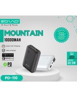 SOVO MOUNTAIN PD-110 10000mAh Portable Charger Power Bank - ON INSTALLMENT